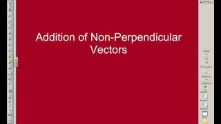 Addition (Resultant Vector) or Non-Perpendicular Vectors