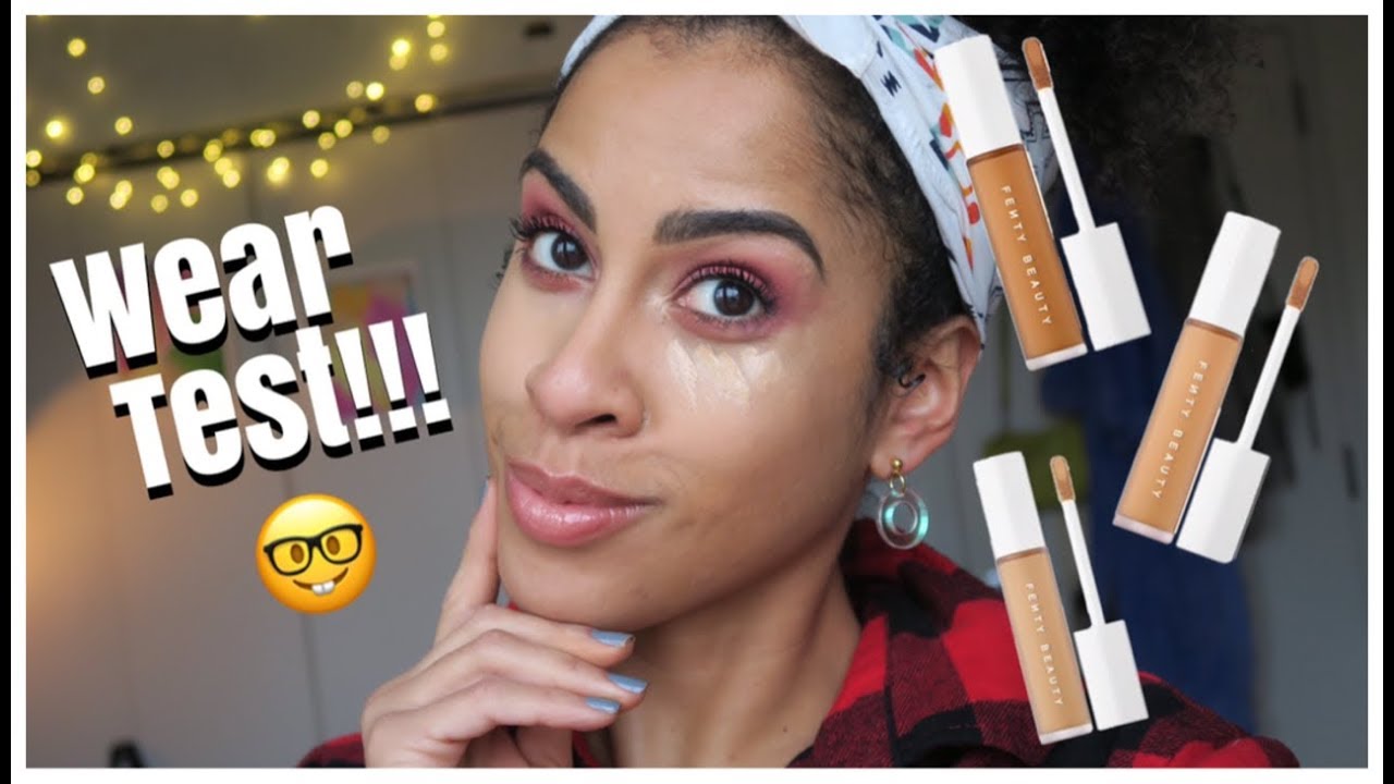 FENTY BEAUTY INSTANT RETOUCH CONCEALER | WEAR TEST | kinkysweat