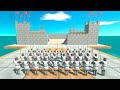 Castle Defense: Archers vs Human Armies - Animal Revolt Battle Simulator