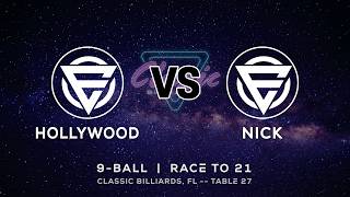 HOLLYWOOD vs NICK - CLASSIC BILLIARDS - TABLE 27 | EvoSports screenshot 2