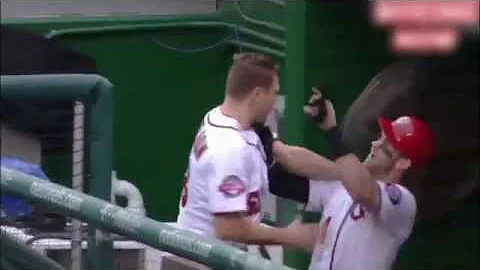 Washington Nationals Bryce Harper & Jonathan Papelbon FIGHT!!
