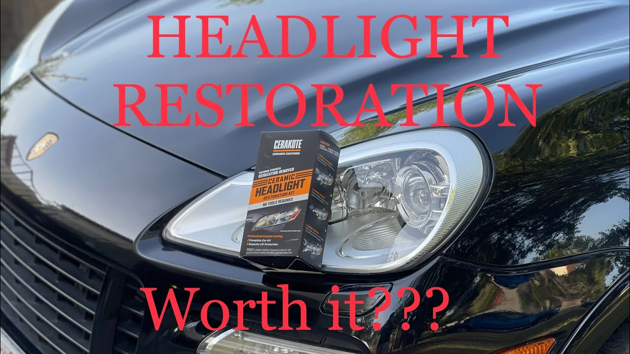 Cerakote ceramic headlight restoration kit review. Can it fix my Porsche headlights? YouTube