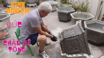 Kinh nghiệm khi tự đúc chậu Xi măng tại nhà | Chậu Cây Cảnh | Chậu Bê Tông