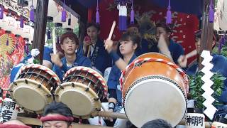 20180916 2045やわたんまち2日目神功皇后の元、女性だけのお囃子の神明町の山車５