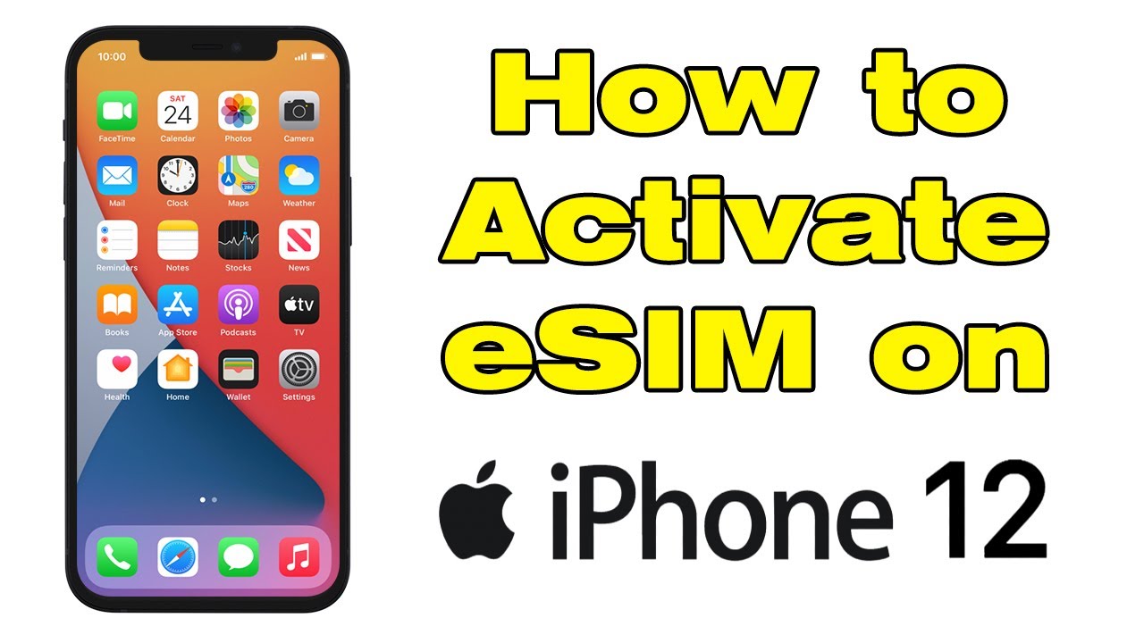 How to activate eSIM on iPhone 12 - YouTube