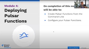 Deploying Pulsar Functions (8:48 min)