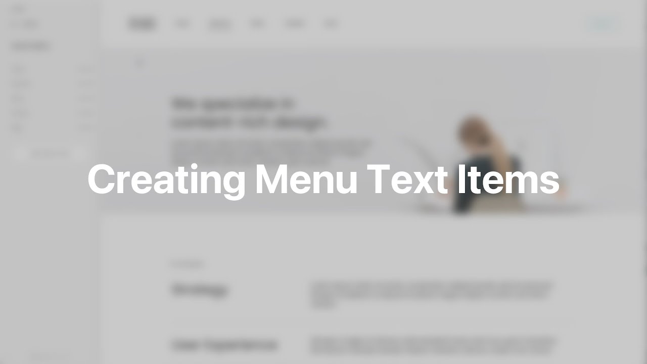 Creating Menu Text Items | YOOtheme Documentation (Joomla) - YouTube