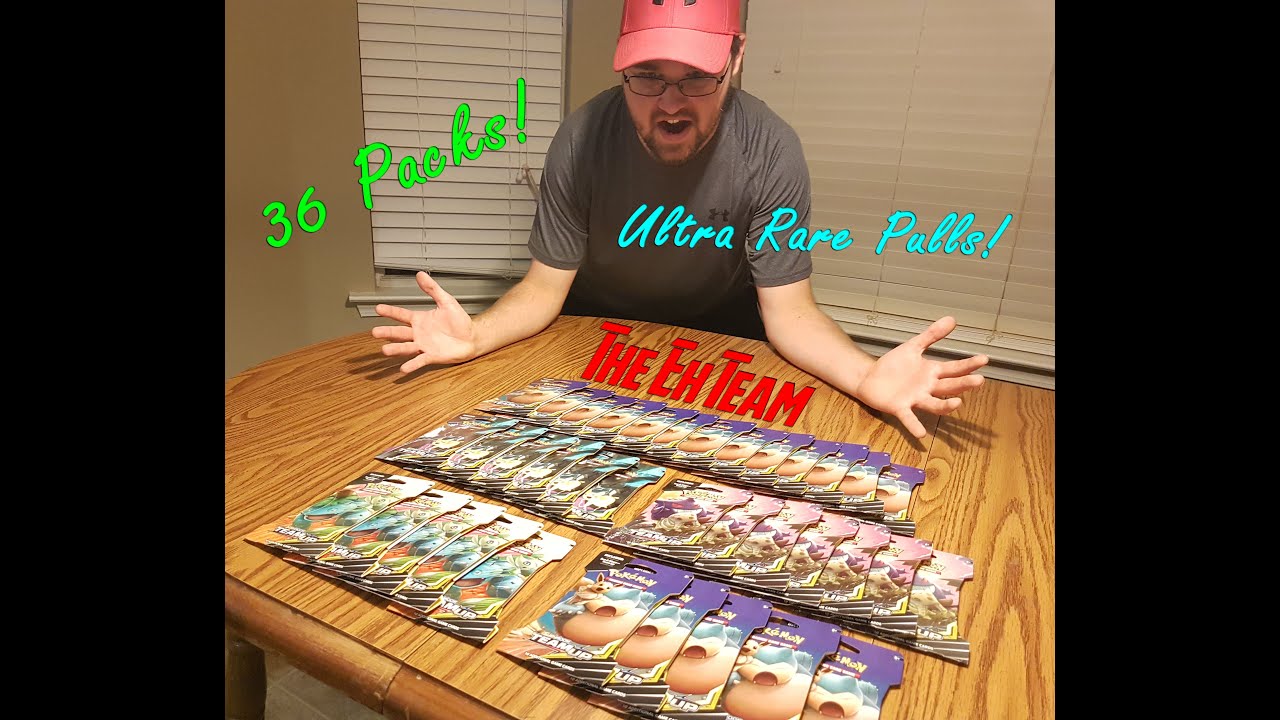 36 PACKS! Pokemon Sun and Moon Team Up *ULTRA RARE PULLS*