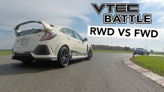 Civic Type R VS Honda S2000 Track Battle VTEC Edition
