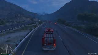 Grand Theft Auto V (PC) - Quick firetruck emergency driving
