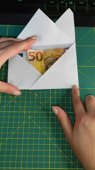 DIY envelope no tape needed A4 paper size DIY-Umschlag #diy #gift #giftwrapping #wrapping #christmas