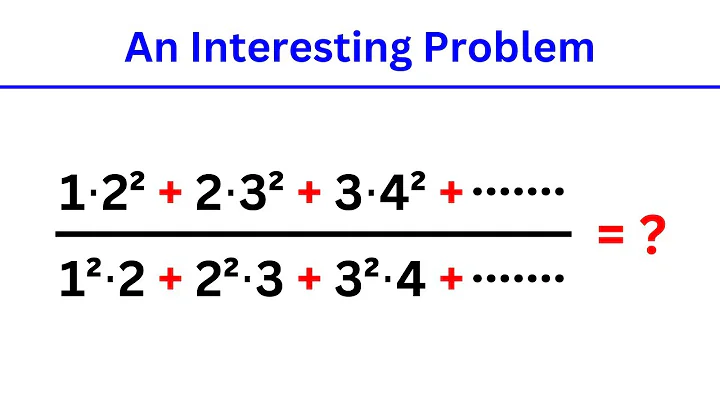 You Should Try This Amazing Algebra Problem