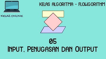 [Kelas Online] Belajar Flowgorithm - 5 - Input, Penugasan dan Output