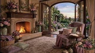 Fireplace Ambience 🔥 Cozy Luxury Cottage with Real Crackling Fire Sounds for Sleep Relaxation &Study