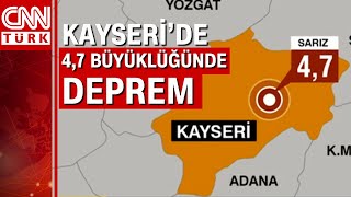 Kayseride 4,7 Büyüklüğünde Deprem Kahramanmaraştan Da Hissedildi...