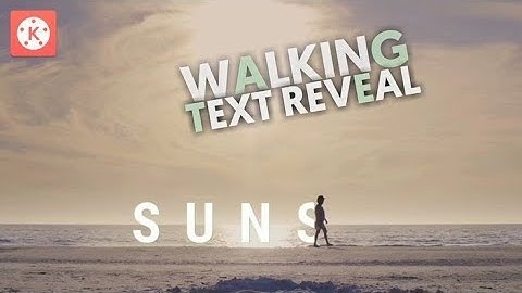 Reveal Text as you walk | Masking| kinemaster Tutorial