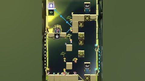 Lemmings. World 14 - Asteroid. Level W 71-13. Walkthrough.