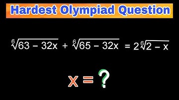 Math Olympiad | A Nice Radical Problem | Find the Value of x