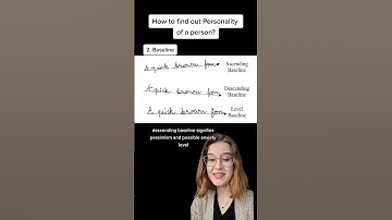 How to find out Personality of a Person JUST by looking at their Handwriting? (Graphology) #shorts