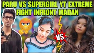 PARU VS SUPERGIRL YT EXTREME FIGHT 💪 |MADAN SHOCKED | INTENSE FIGHT#madan screenshot 5