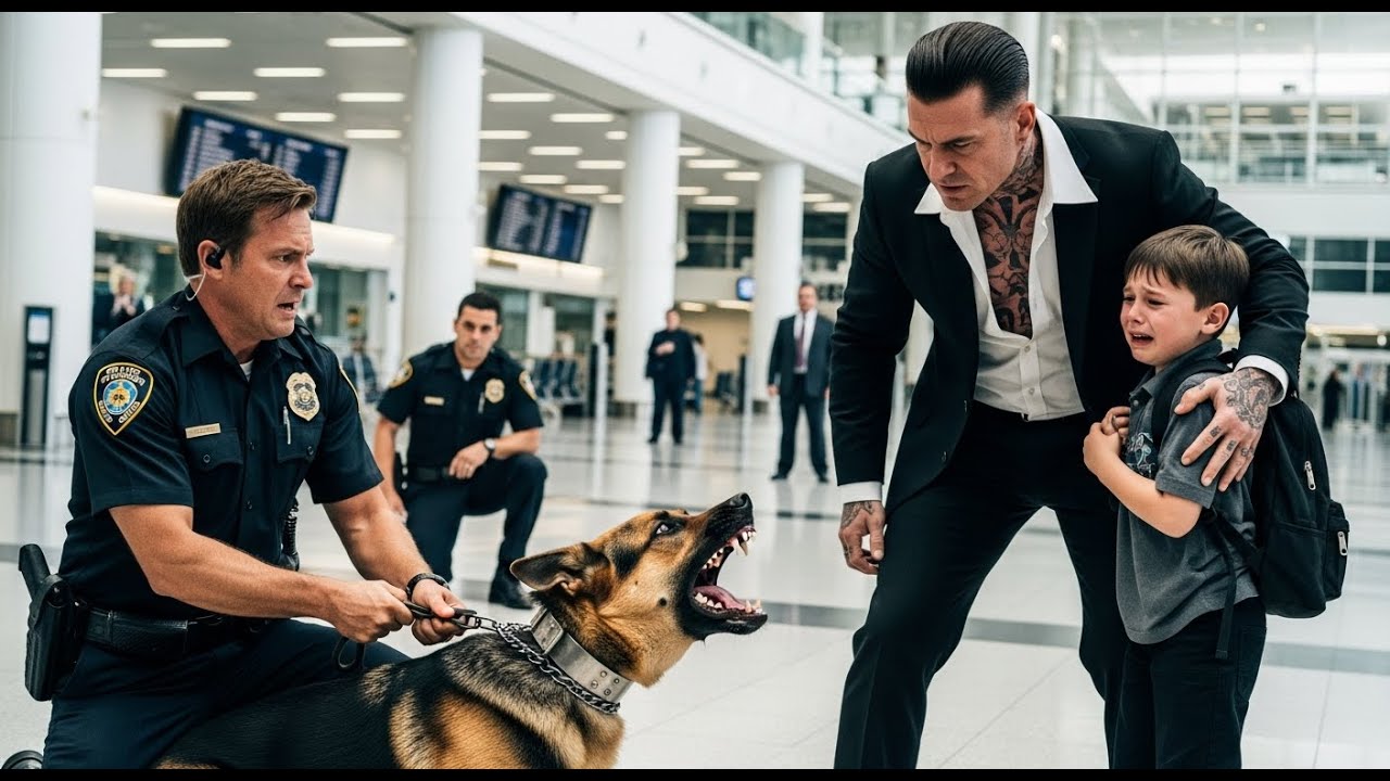 POLICE DOG BARKS DESPERATELY AT MAFIA BOSS'S SON AT AIRPORT SECONDS LATER,THE AIRPORT WENT SILENT!