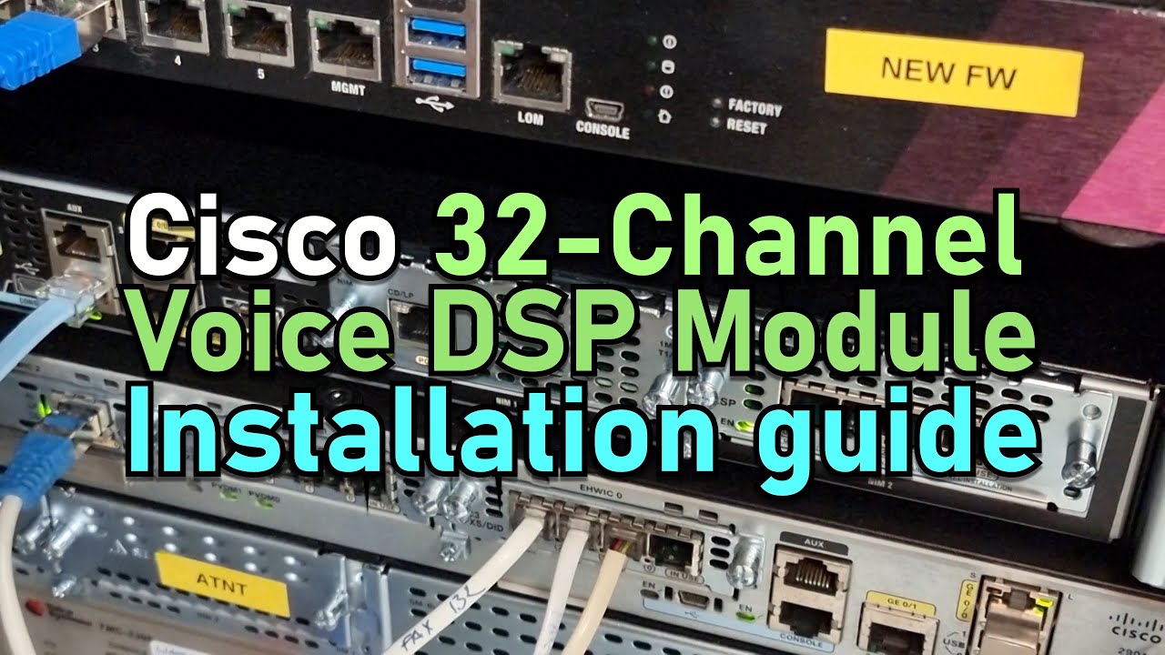 cisco 4321 router 32 channel DSP unit installation YouTube