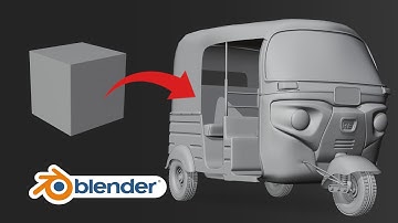 Create an Auto Rickshaw in Blender 3D | Free Model Download Included 🛺