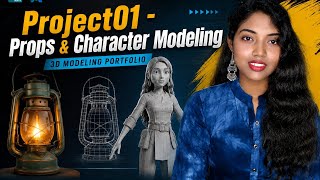 Project01 - Props & Character Modeling | Maya | First Project  |  Debarati Chandra 