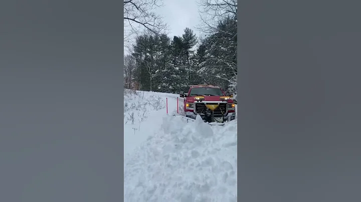 January 23, 2023 Snowplowing one of my longest, steepest, curved driveways after a 12"-15" storm.