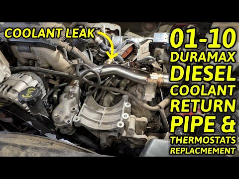 01-10 Chevy/GMC Duramax Diesel Coolant Return Pipe & Thermostats Replacement How-To