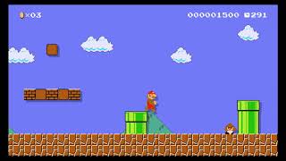 Super Mario Maker Sample Course 1-1 Remix Ground