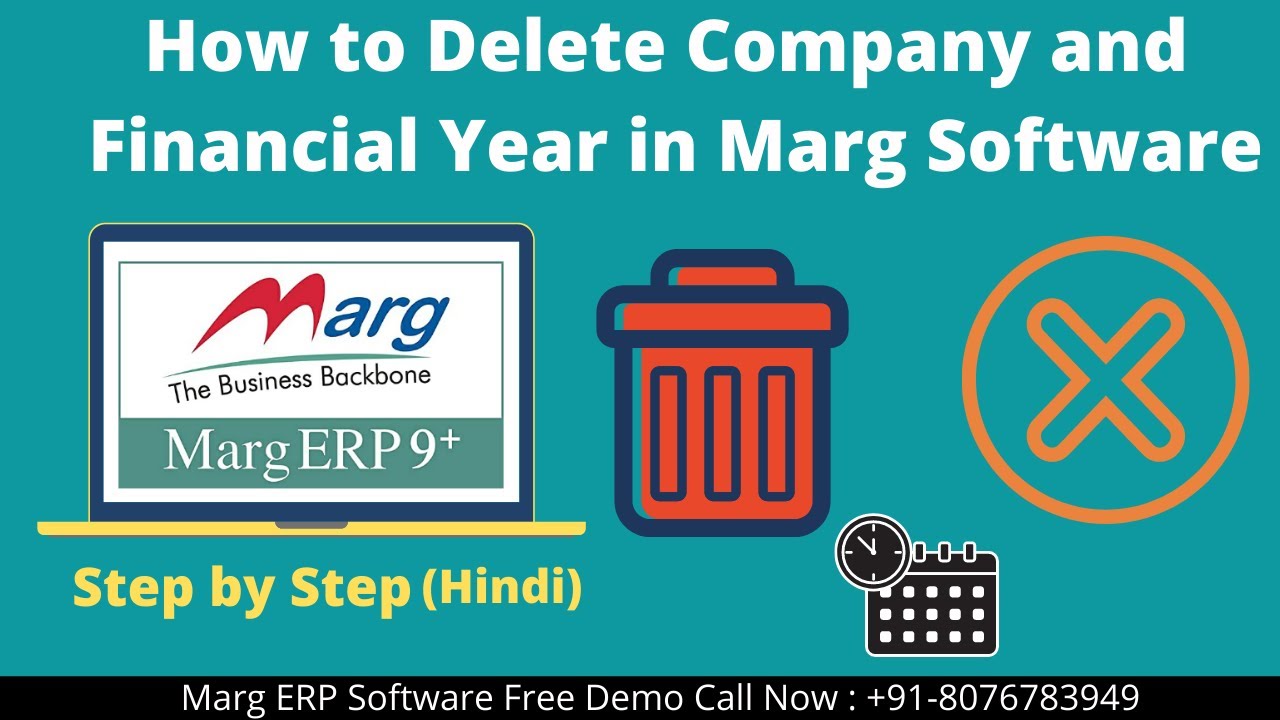 How to Delete Company Marg Software Complete Step by Step in HIndi | Buy Marg Software : 8076783949