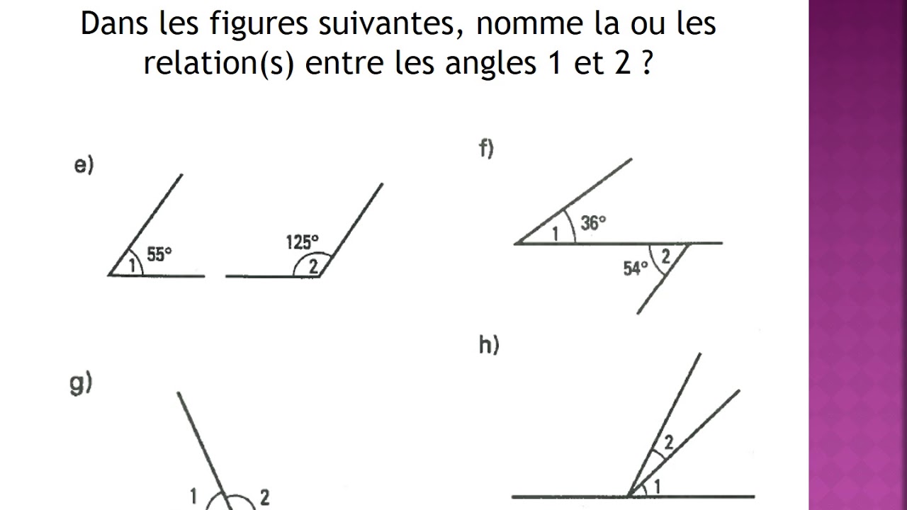 45 Relations entre les angles YouTube