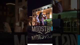 Partiet Samfundsind Taler Til Modstand Midtjylland Demonstration Mod Regeringens Tyranni.