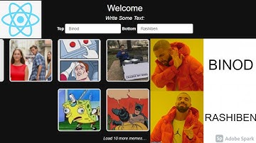 Part 1: Meme-Generator Application Using API In React | Create Any Custom Meme By Your Own