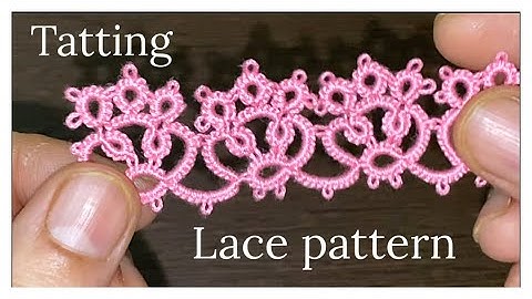 Tat beautiful lace pattern for edging.English subtitles.shuttle tatting tutorial. @threadpower4444