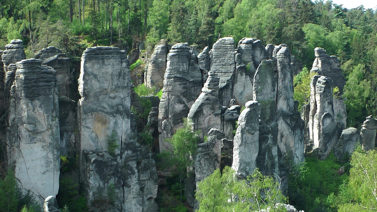 A Prachov-sziklák ( Prachovské skály ) / Csehország