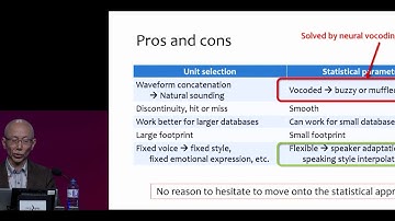 Interspeech 2019 -- Keynote -- Keiichi Tokuda: Statistical approach to speech synthesis