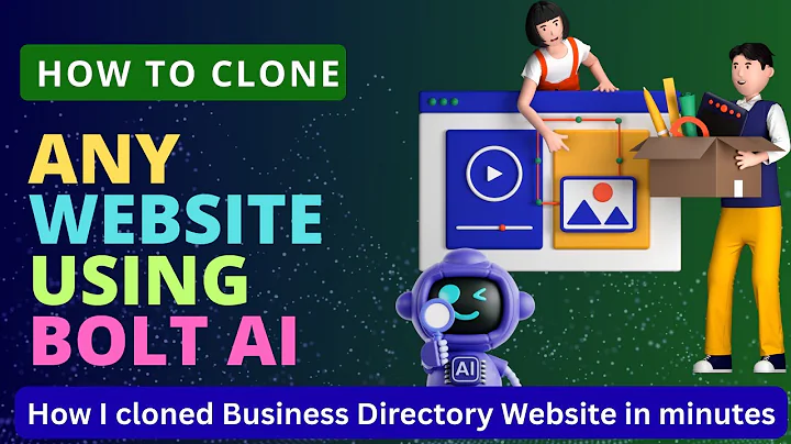 How To Clone Any Website Using Bolt.new AI | Business Directory Website | AI Website Builder #ai