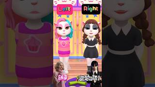 LEFT or RIGHT? Enid or Wednesday Addams My Talking Angela 2 screenshot 5