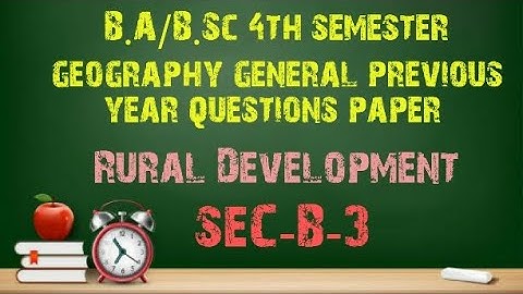 B.A/B.Sc 4th sem geography general previous year #question paper #Calcutta #university #1_2_learn
