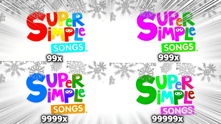 Super Simple Songs Christmas Sparta Pitch Intro Logo Racing at 999999x Speed Klasky Csupo Effects!