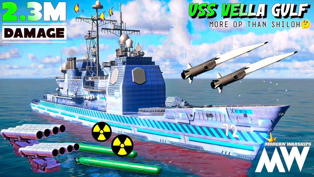 USS VELLA GULF - More OP than SHILOH 🤔! Best Cruiser Modern Warships!