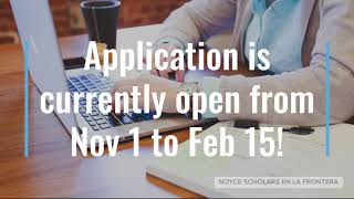 Noyce Scholarship Application Open!