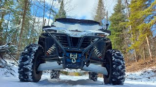 ZFORCE 950 Side by Side Hits Snowy Trails One More Time....I Hope!? by FANATICAL SIDE RIDER 1,304 views 2 months ago 13 minutes, 56 seconds