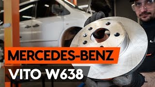 Hvordan bytte foran bremseskiver der på MERCEDES-BENZ VITO 1 (W638) [AUTODOC-VIDEOLEKSJONER]