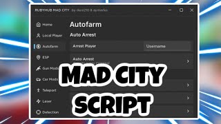 [NEW] Mad City Script | Auto Rob | Infinite Money | Gun Mods | Teleport | AND MORE | PASTEBIN