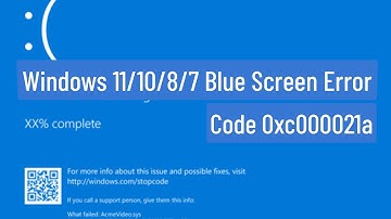 Windows 11/10/8/7 Blue Screen Error Code 0xc000021a |Your PC ran into a problem and needs to restart