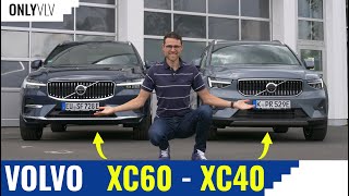 Volvo XC60 vs XC40 - Compact SUV compared to the Crossover !