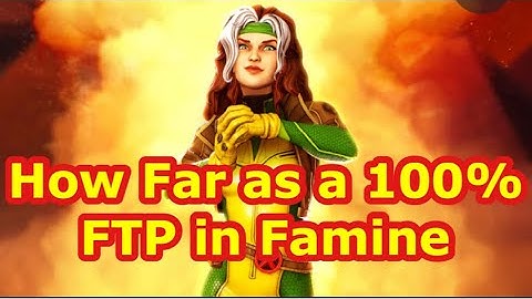How Far as a 100% Free to Play Player in Famine | Diff 10 Nodes 1-10 Overview | MARVEL Strike Force